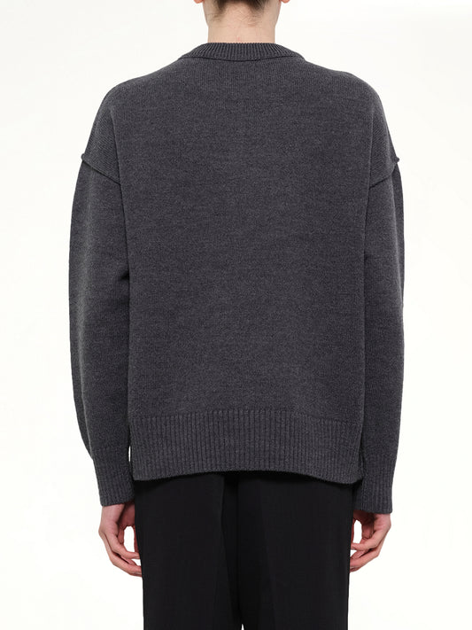 Red Ami De Coeur Sweater in Grey
