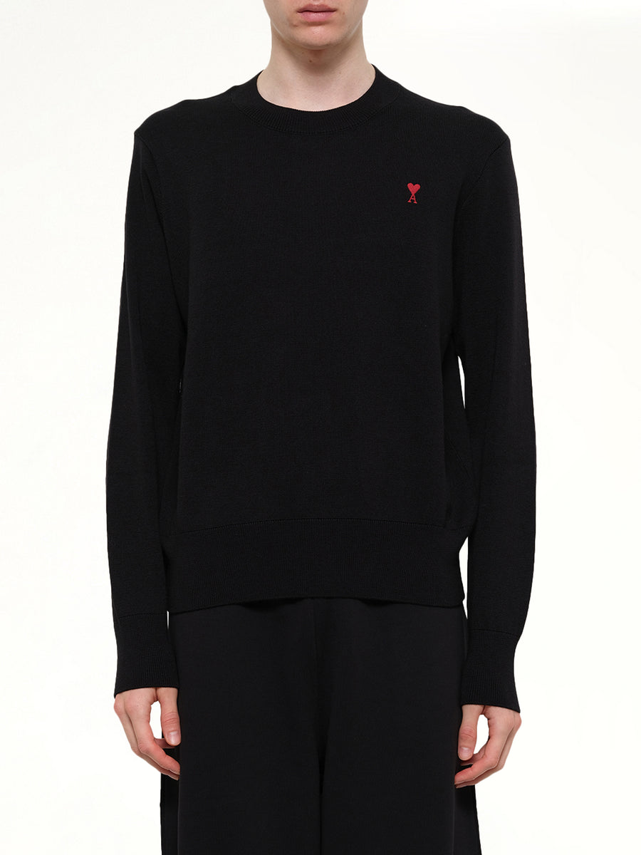 Small Ami De Coeur Sweater in Black