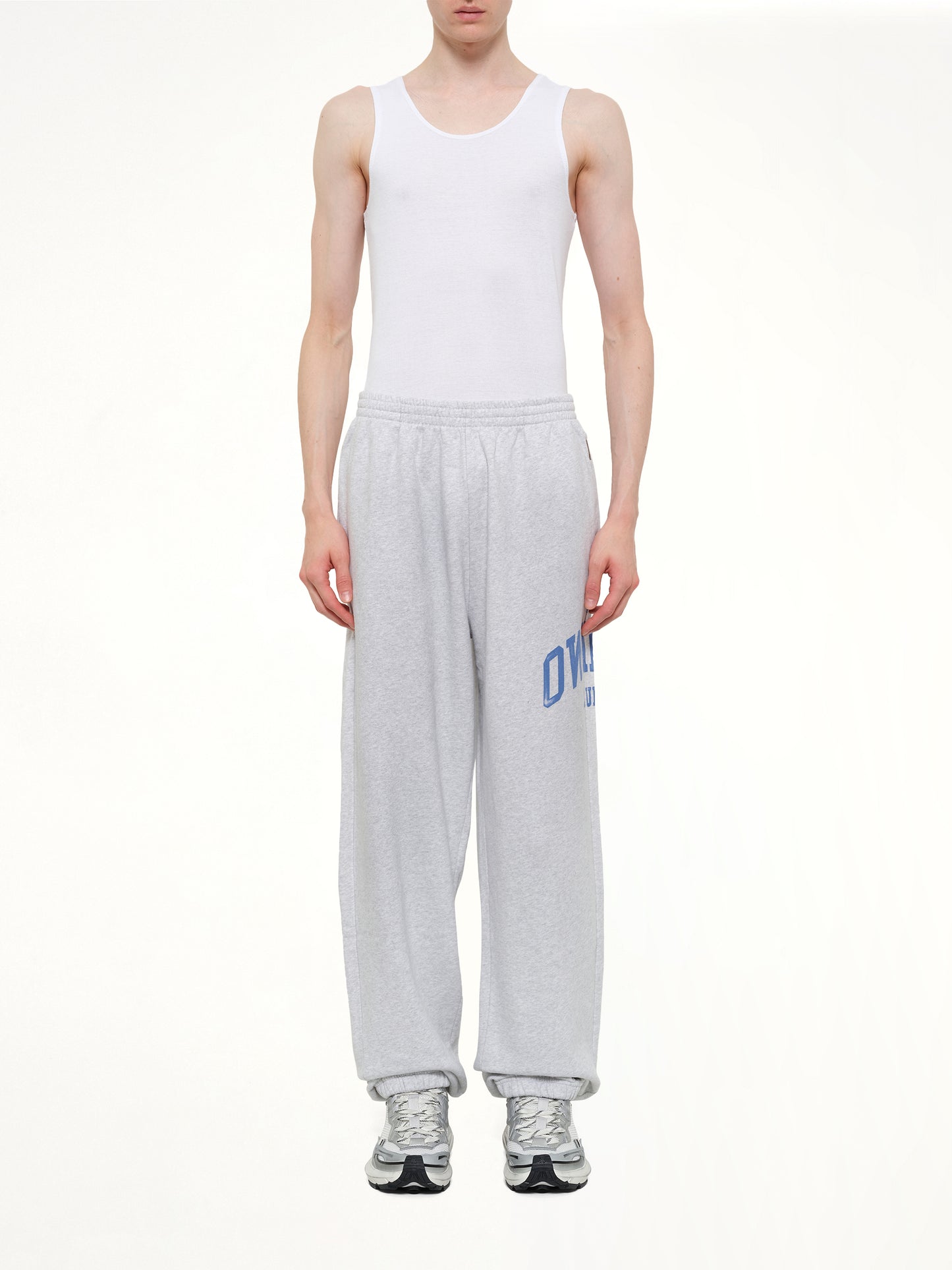 Represent Owners Club Sweatpant in Sprayed Ice Grey Marl