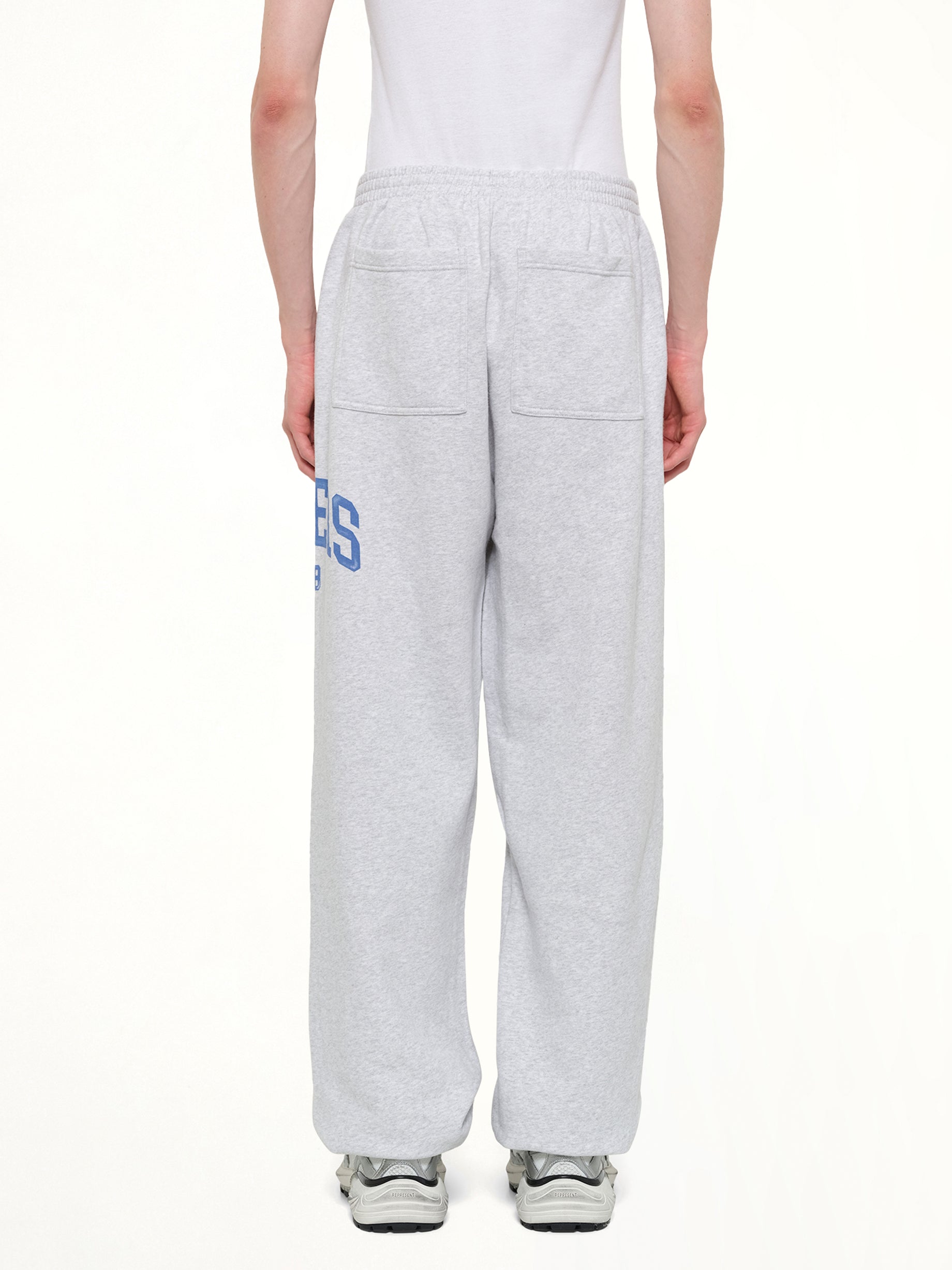 REPRESENT Represent Owners Club Sweatpant in Sprayed Ice Grey Marl Back View from MARAIS