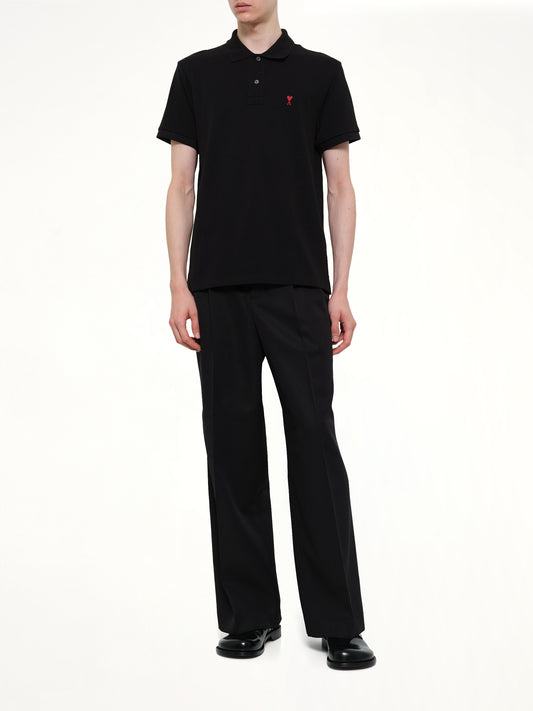Red Ami De Coeur Polo in Black