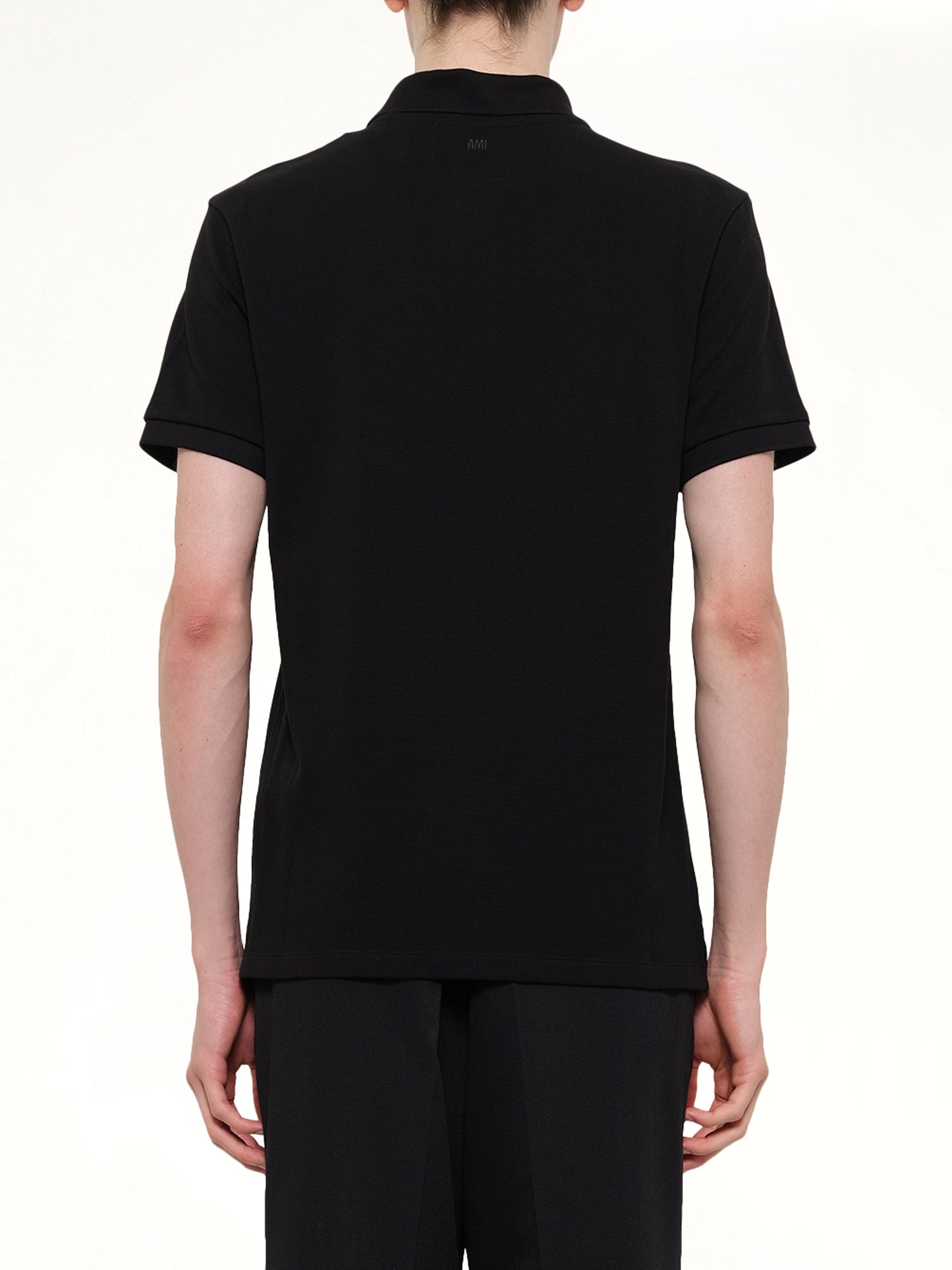 Red Ami De Coeur Polo in Black