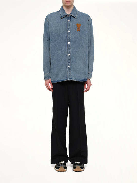 Knitted ADC Denim Shirt in Blue