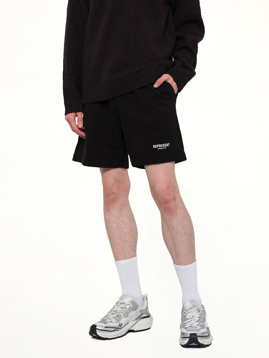 Represent Owners Club Shorts in Black