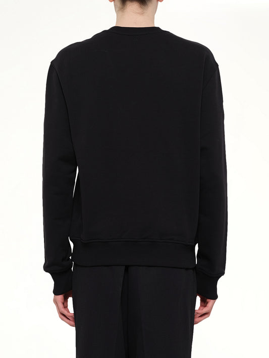 Contrasted ADC Sweatshirt in Black