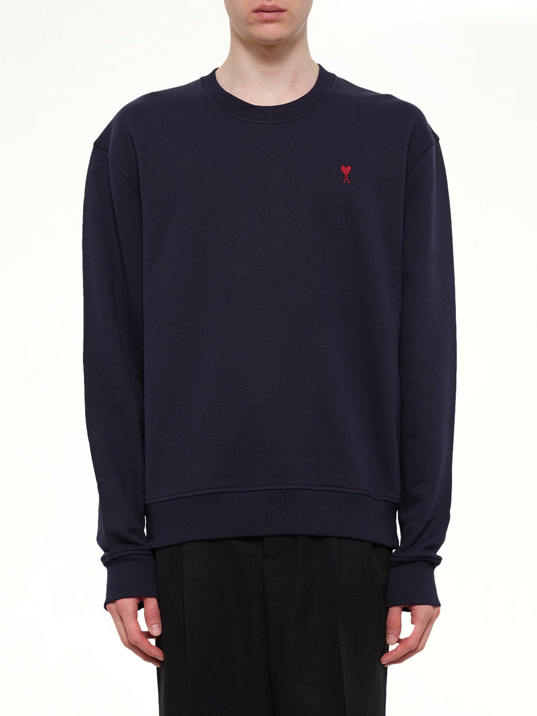 Red Ami De Coeur Sweatshirt in Navy