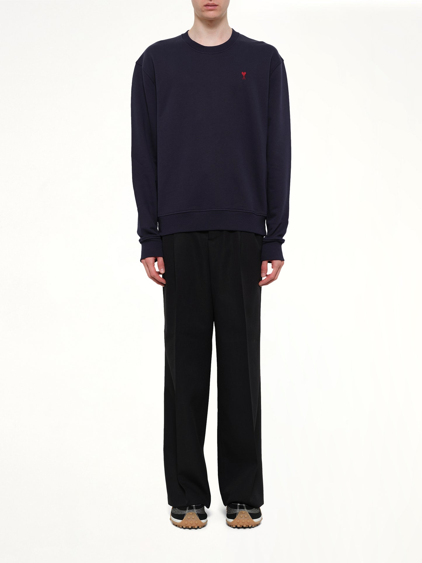 Red Ami De Coeur Sweatshirt in Navy