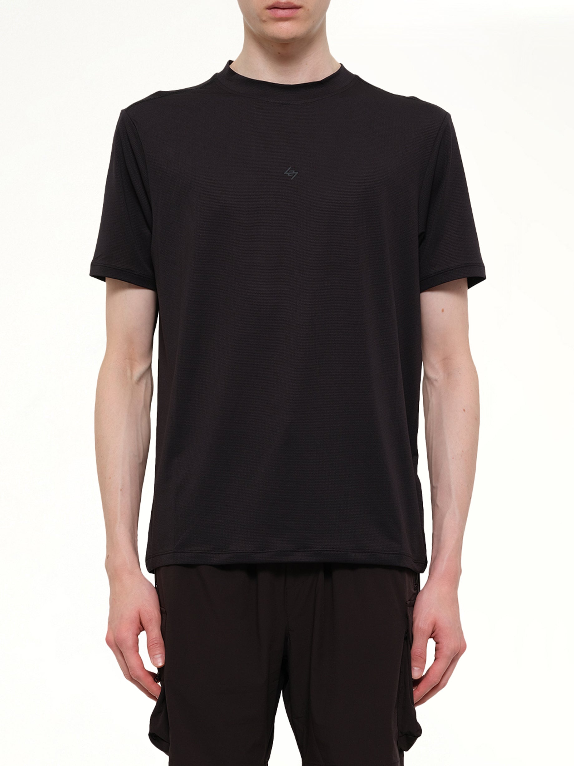247 DNA Mesh T-Shirt in Jet Black