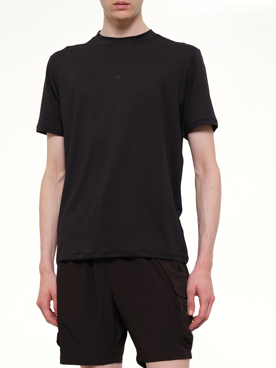 247 DNA Mesh T-Shirt in Jet Black