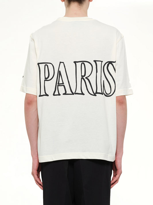 Ami Paris Boxy Fit T-Shirt in White