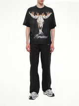 British Cowboys T-Shirt in Stained Black
