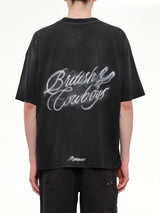 British Cowboys T-Shirt in Stained Black
