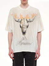 British Cowboys T-Shirt in Washed Ecru