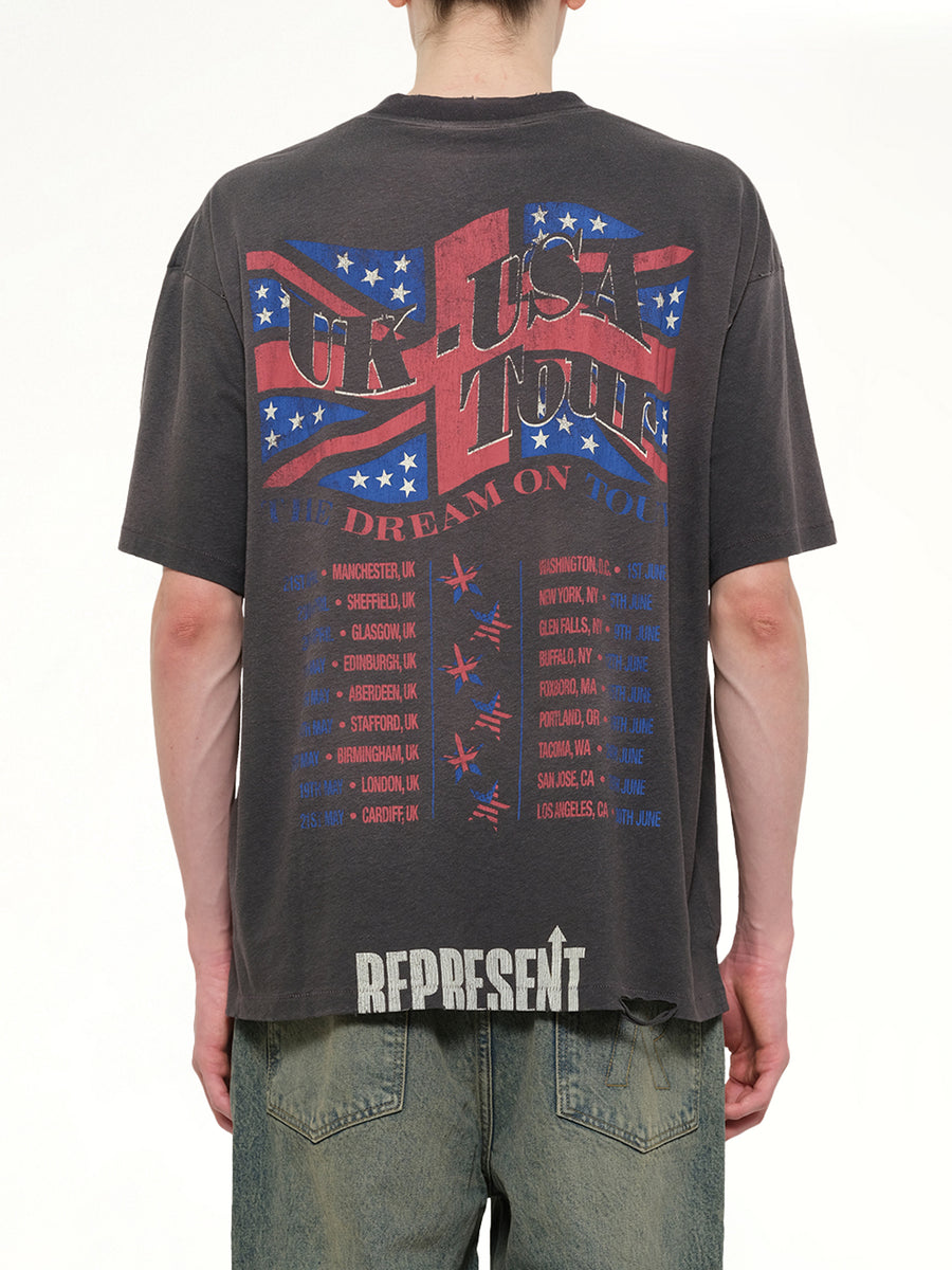 Dream On Tour T-Shirt in Sun Fade Grey
