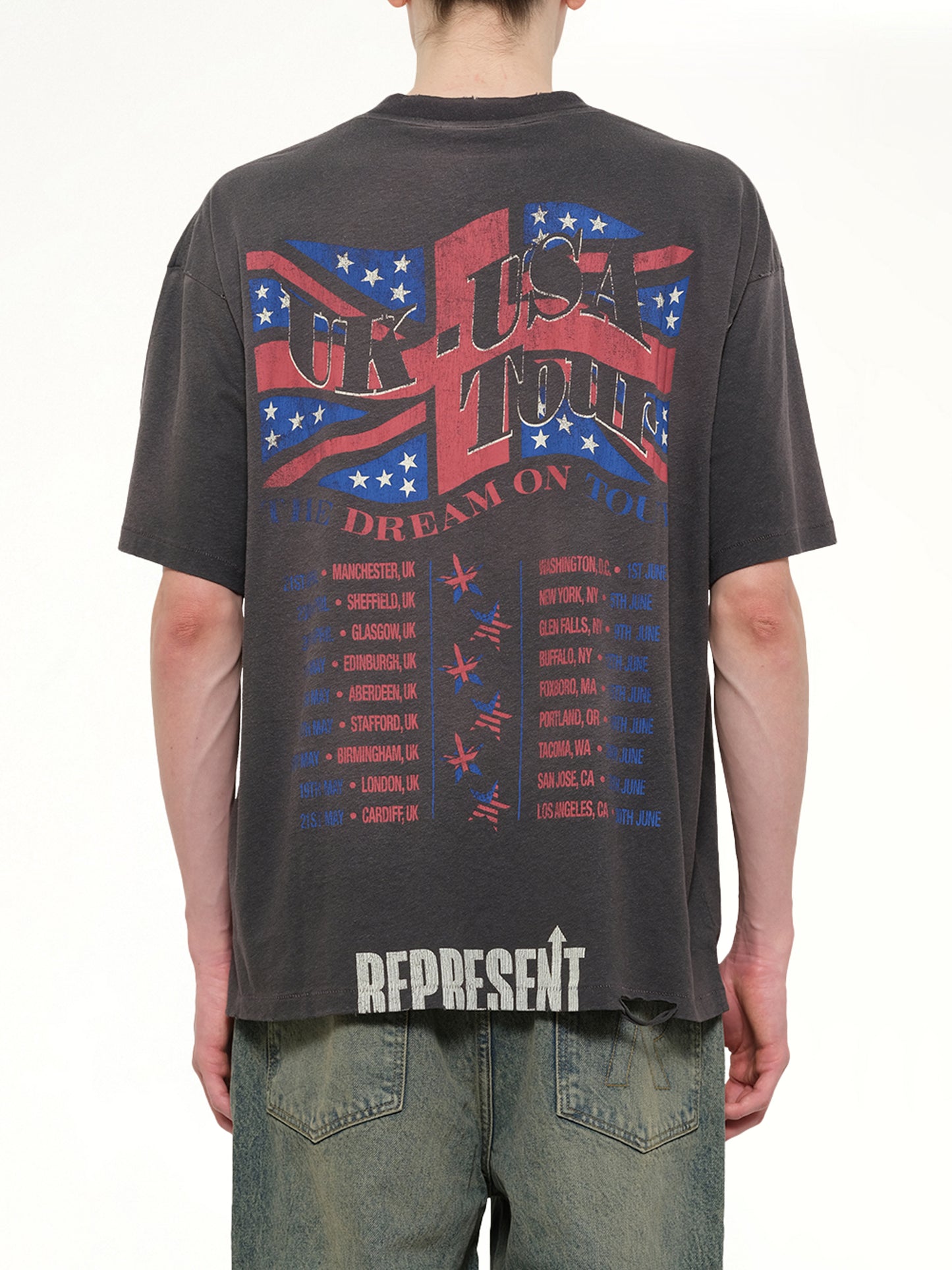 Dream On Tour T-Shirt in Sun Fade Grey