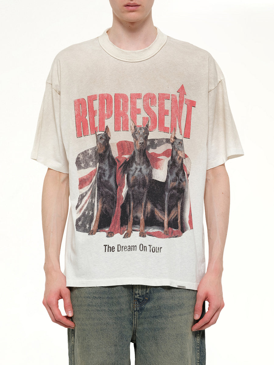Dream On Tour T-Shirt in Washed Ecru