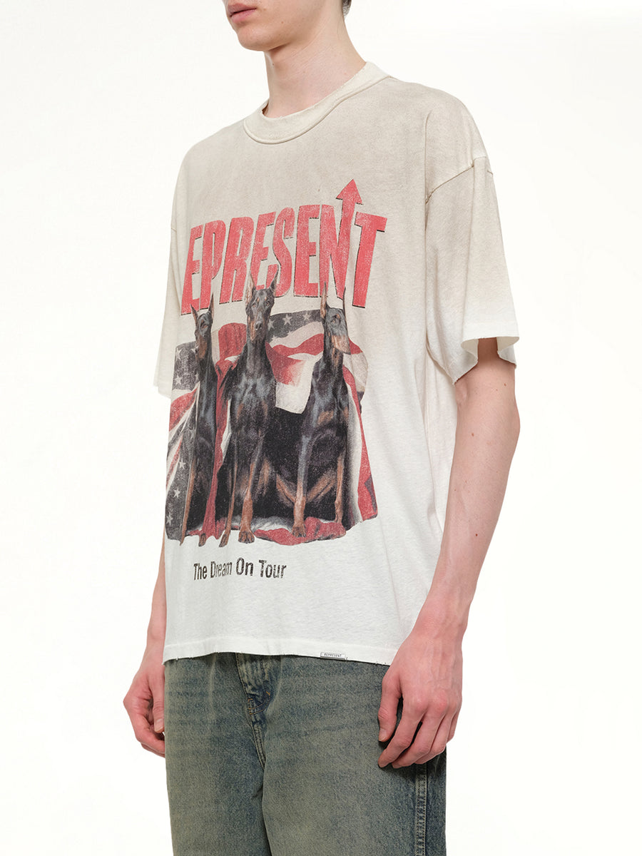Dream On Tour T-Shirt in Washed Ecru