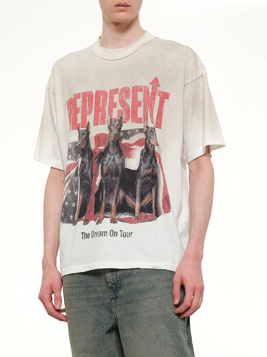 Dream On Tour T-Shirt in Washed Ecru
