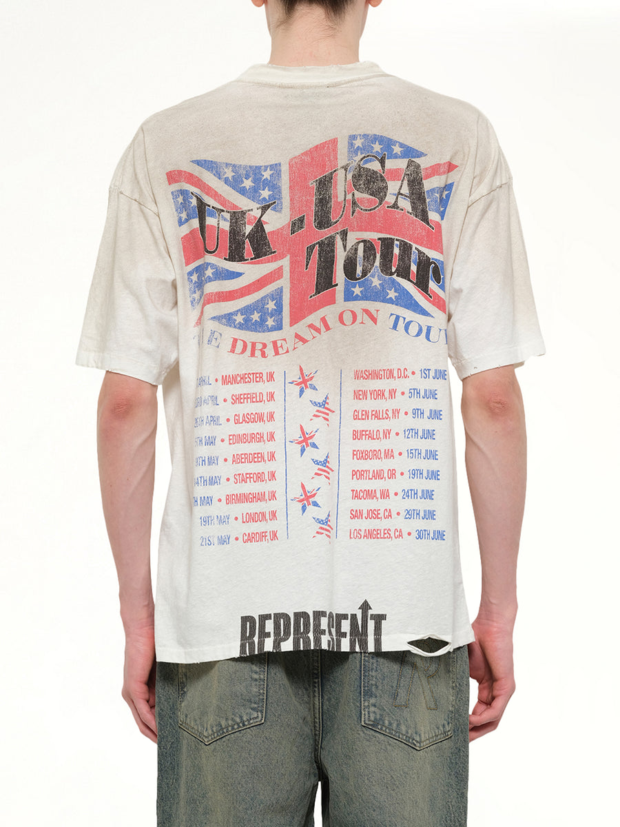Dream On Tour T-Shirt in Washed Ecru