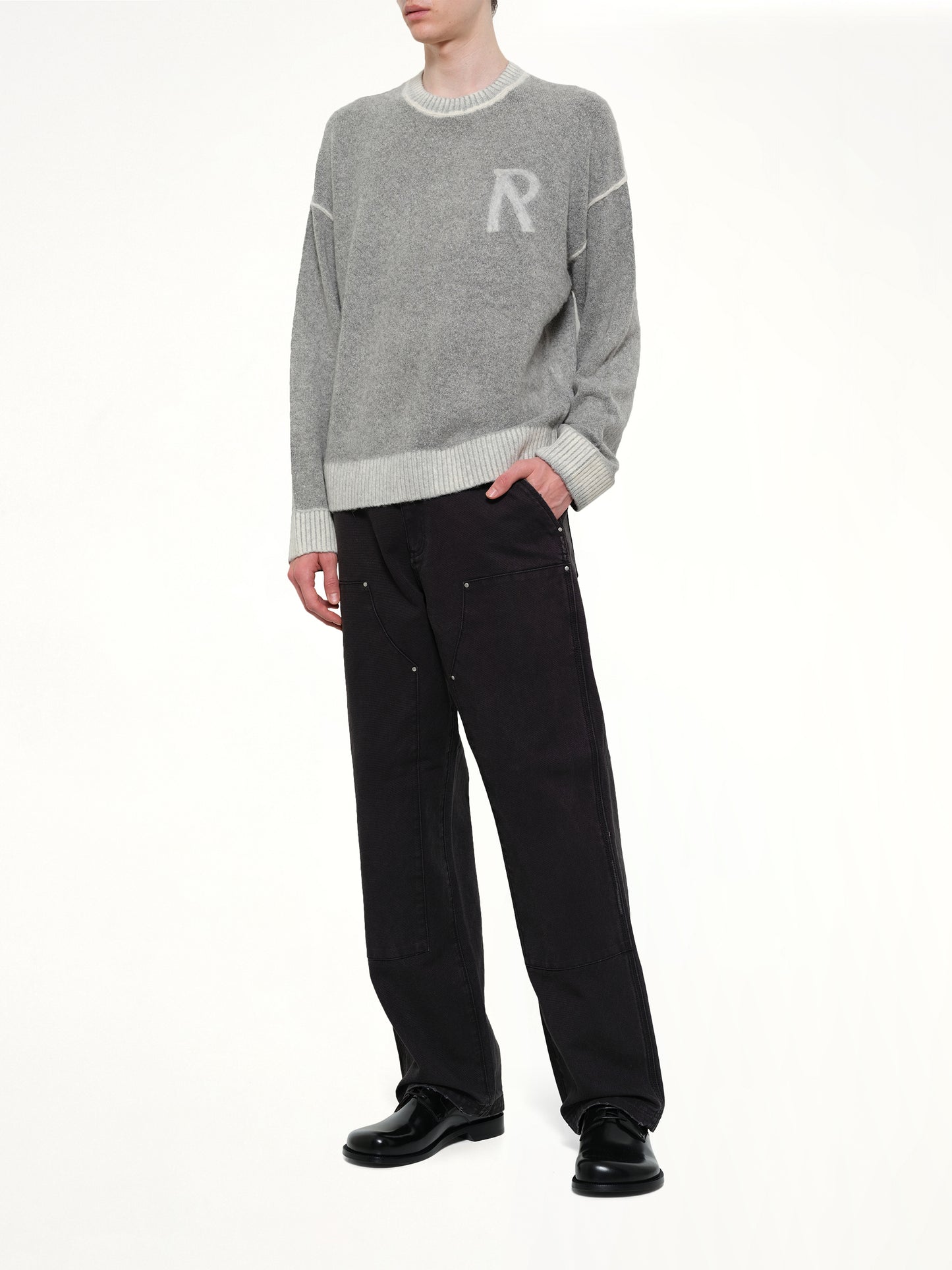 Laurel Knit Sweatshirt in Sun Fade Grey