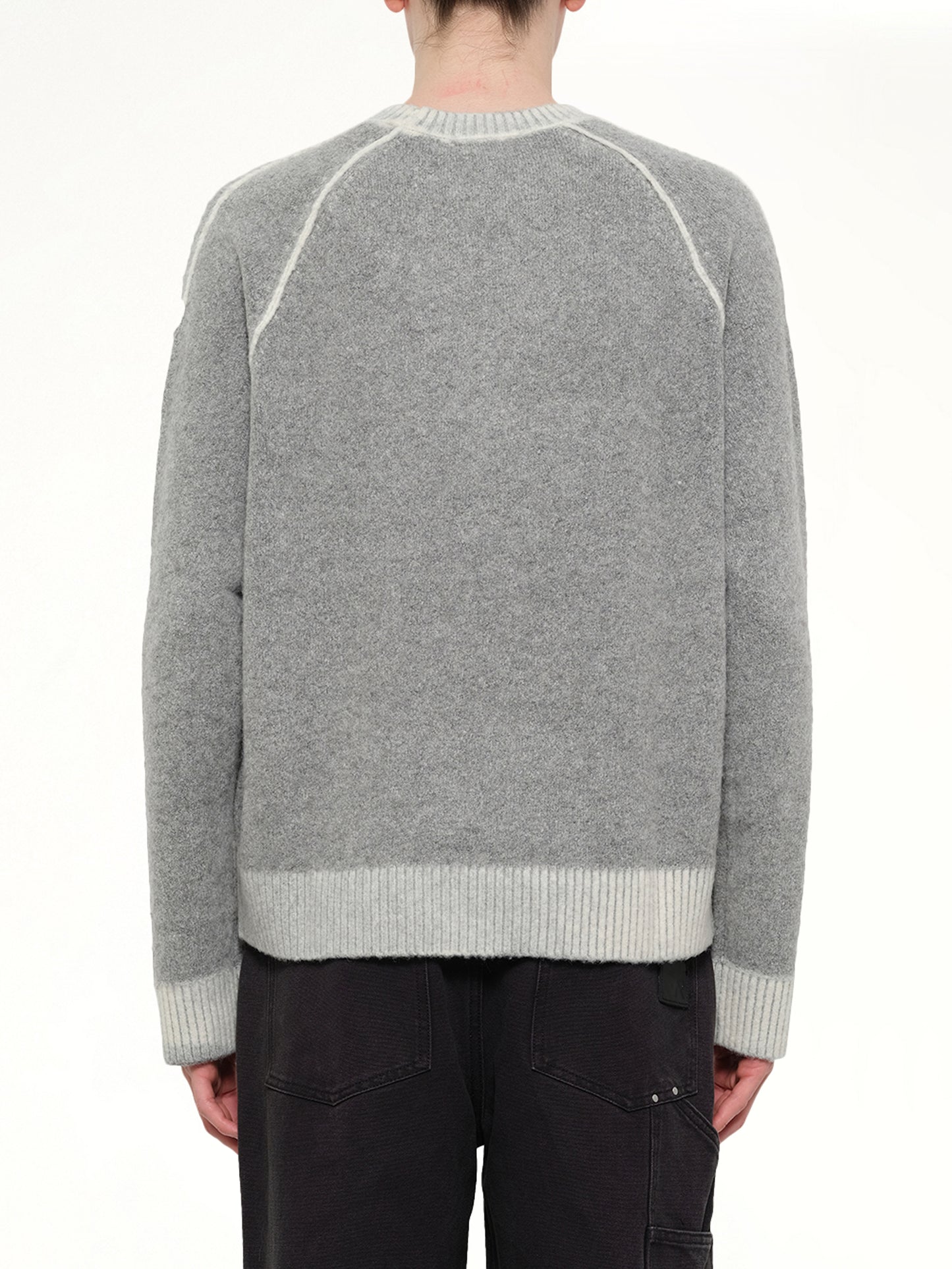 Laurel Knit Sweatshirt in Sun Fade Grey