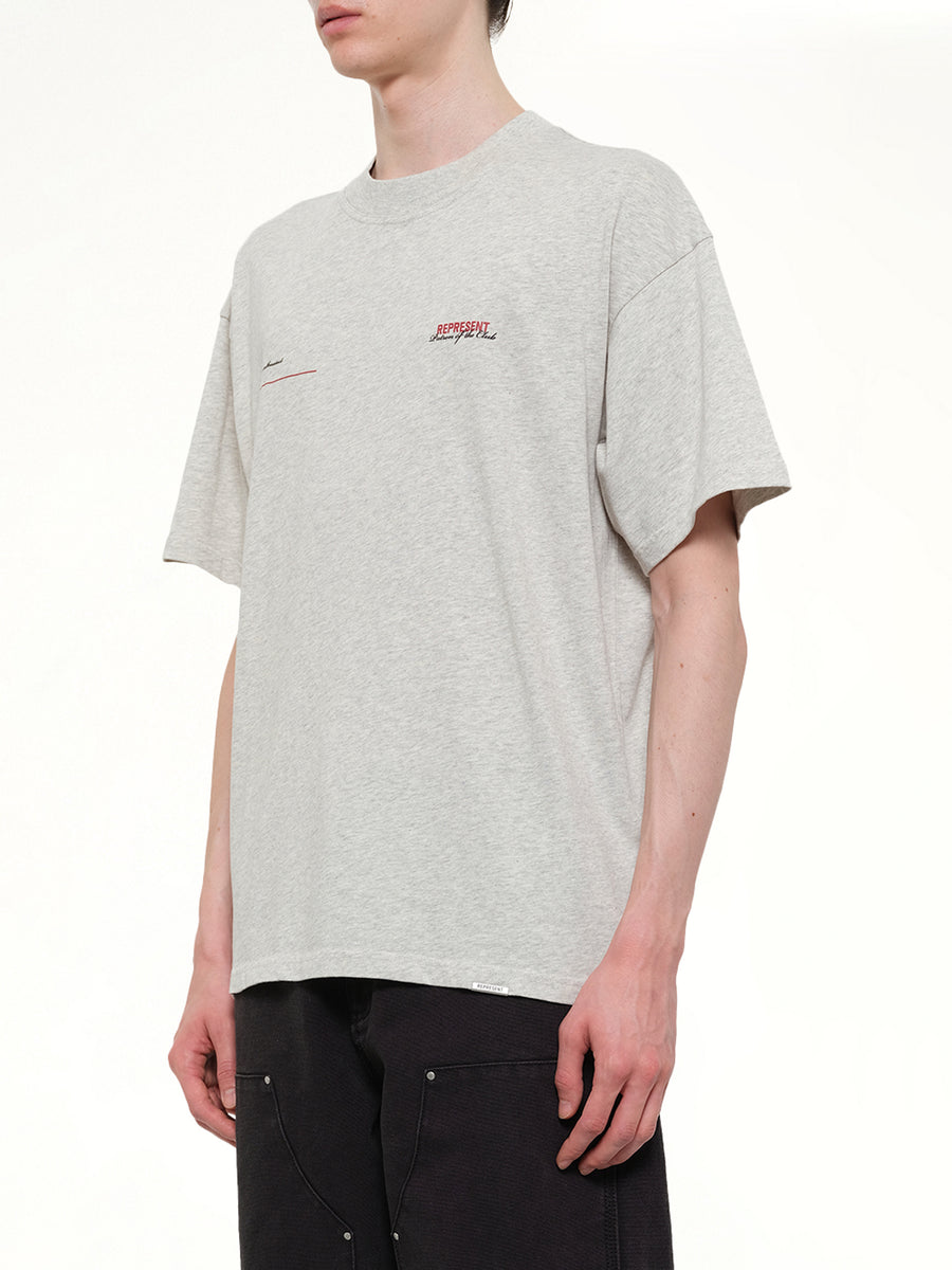 Patron of The Club T-Shirt in Cream Marl