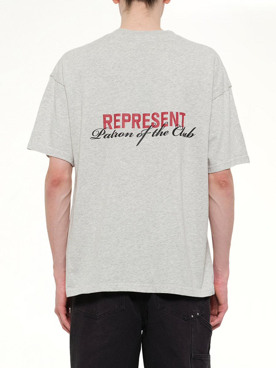 Patron of The Club T-Shirt in Cream Marl