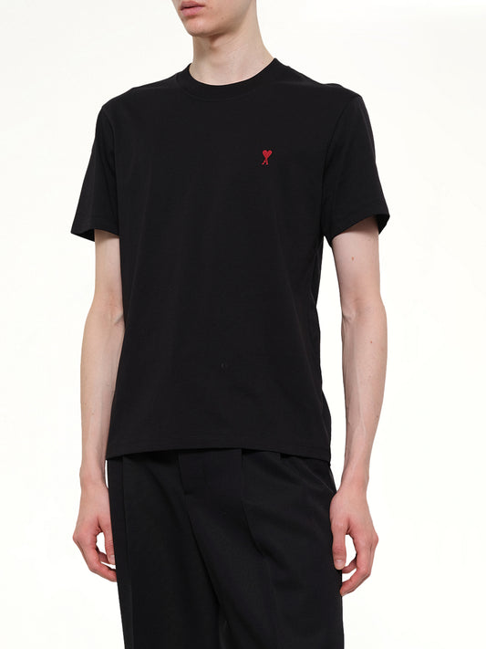 Red Ami De Coeur T-Shirt in Black