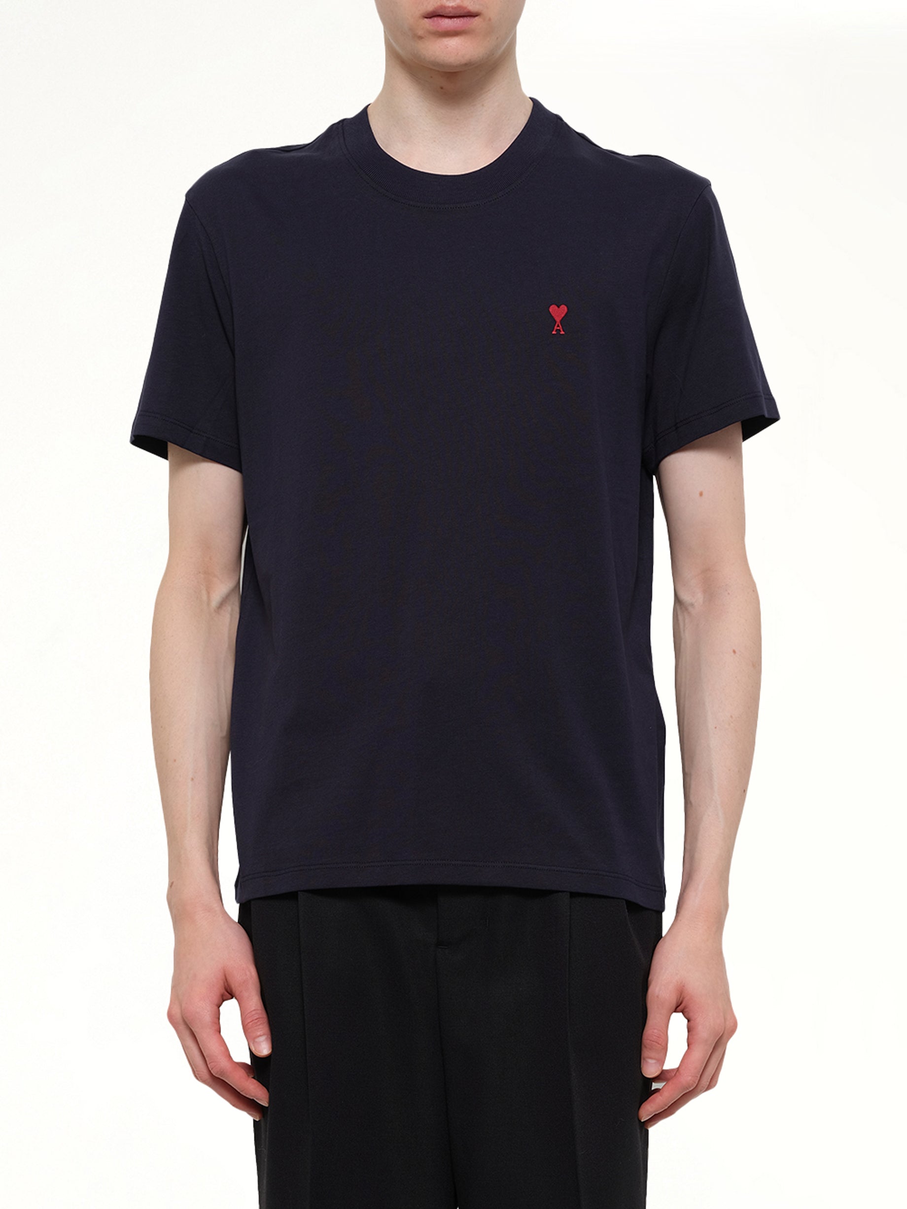 Red Ami De Coeur T-Shirt in Navy