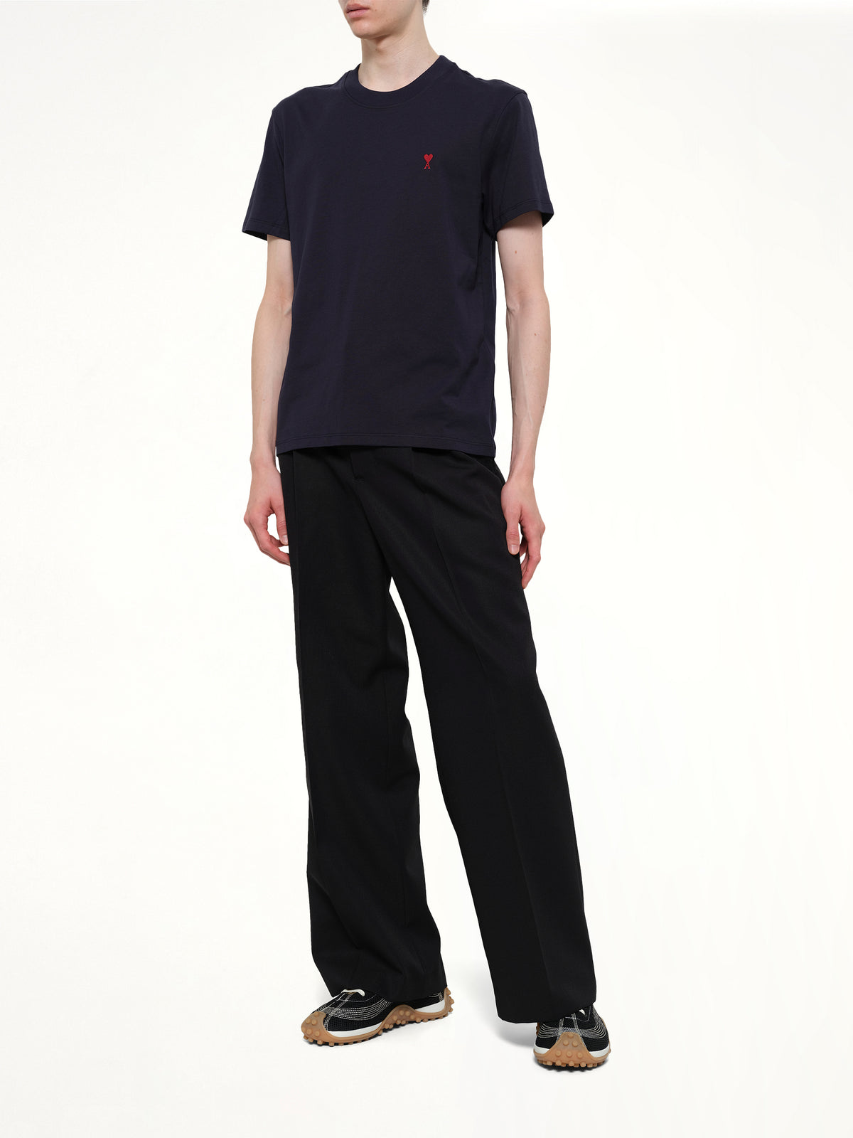 Red Ami De Coeur T-Shirt in Navy