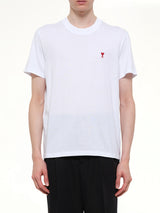 Red Ami De Coeur T-Shirt in White