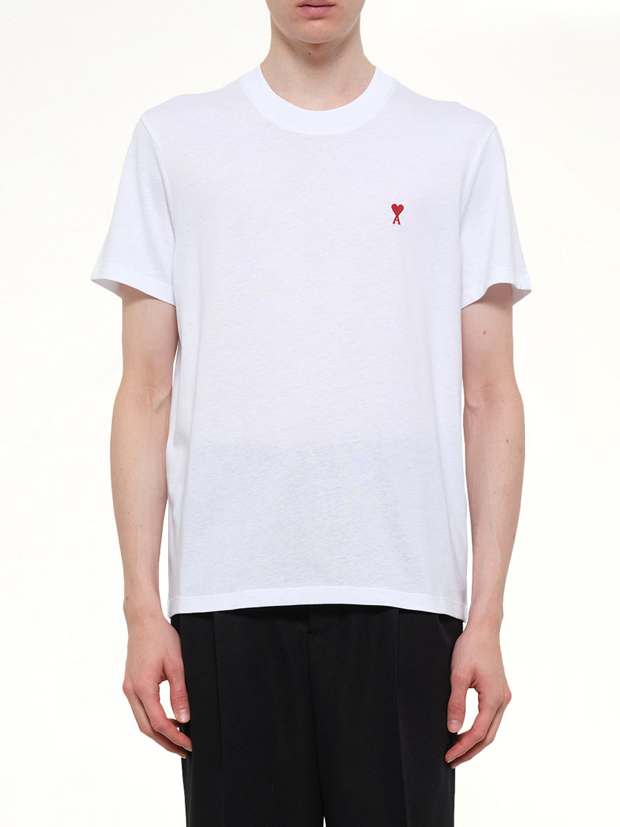 Ami De Coeur T-Shirt in White/Red