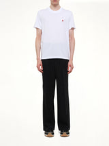 Red Ami De Coeur T-Shirt in White