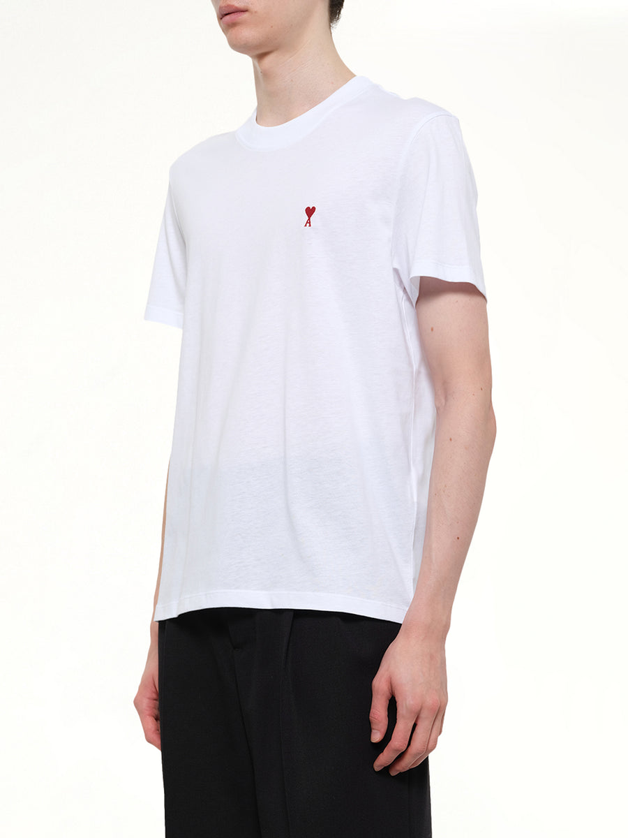 Ami De Coeur T-Shirt in White/Red