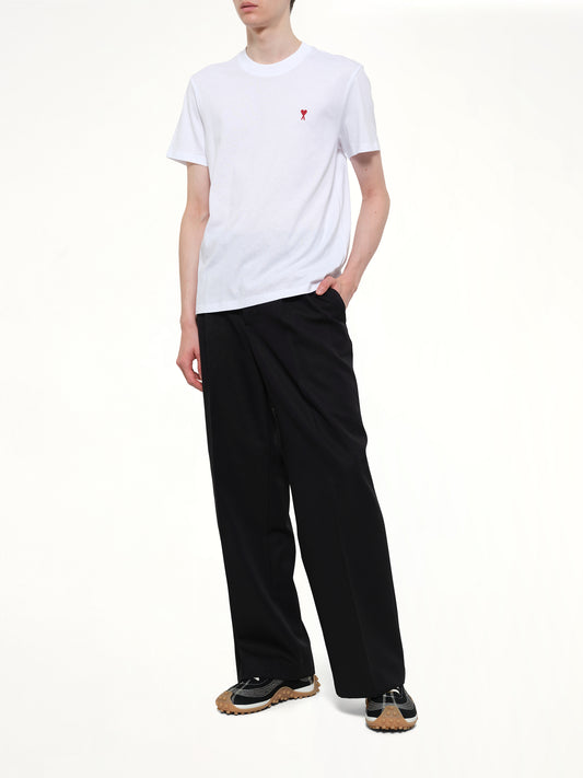 Red Ami De Coeur T-Shirt in White