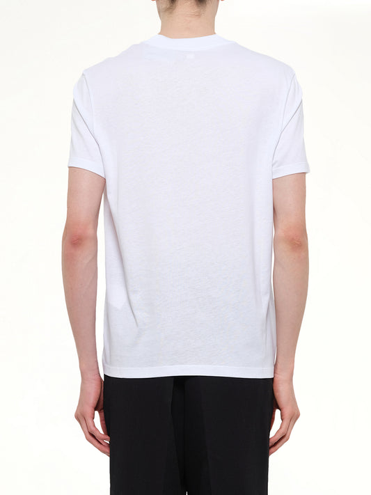 Red Ami De Coeur T-Shirt in White