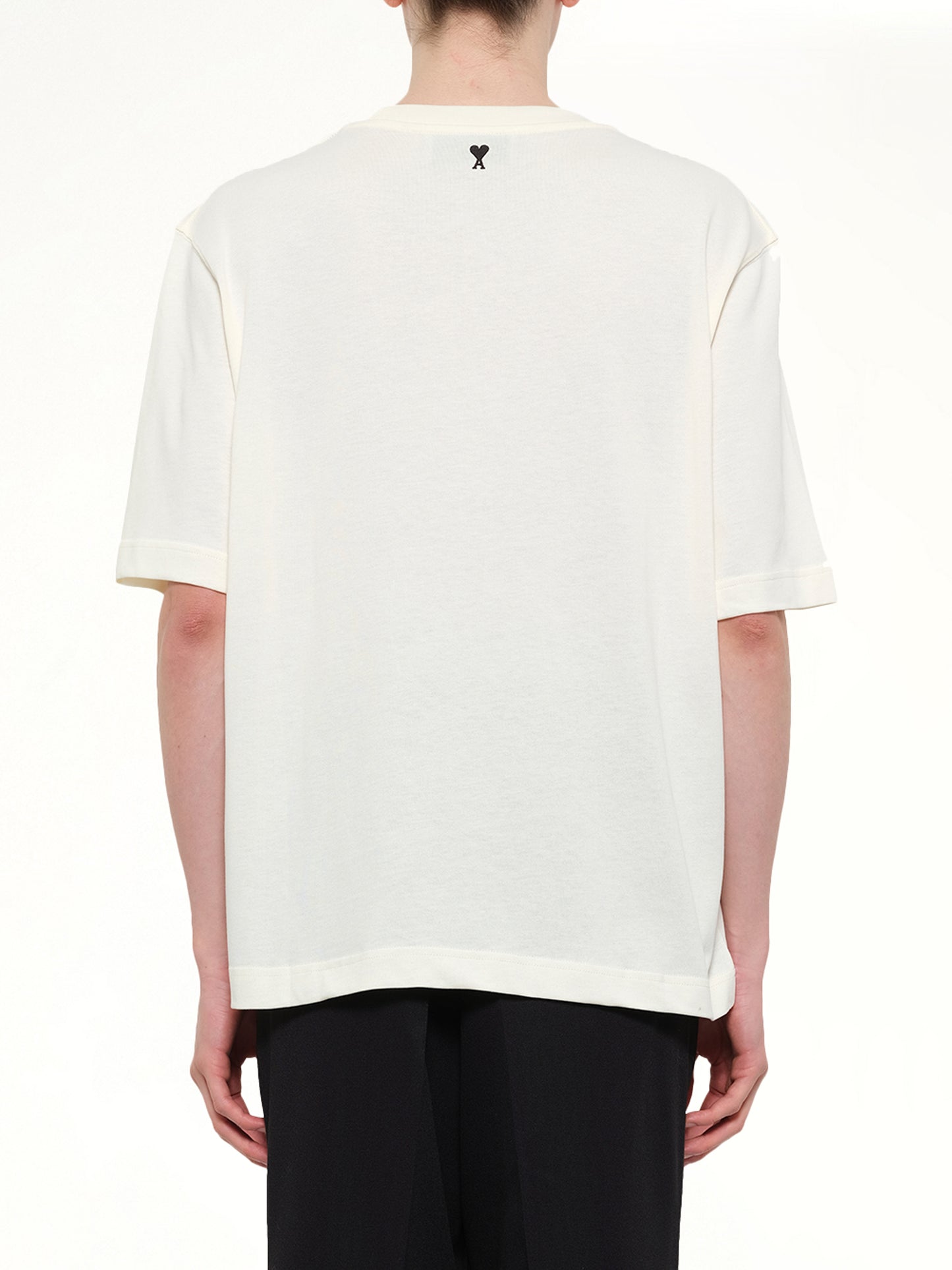 Signature Print Boxy Fit T-Shirt in White