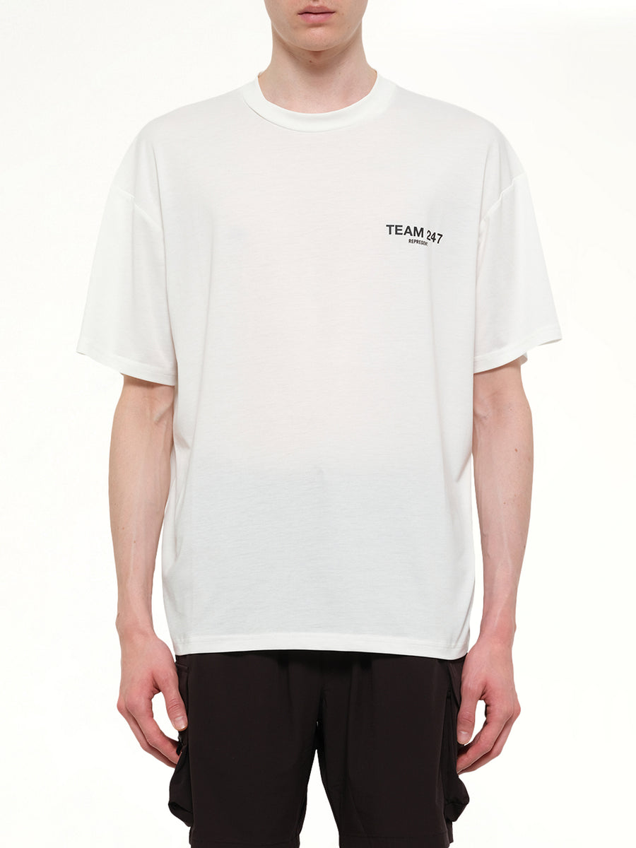 Team 247 Oversized T-Shirt in Flat White
