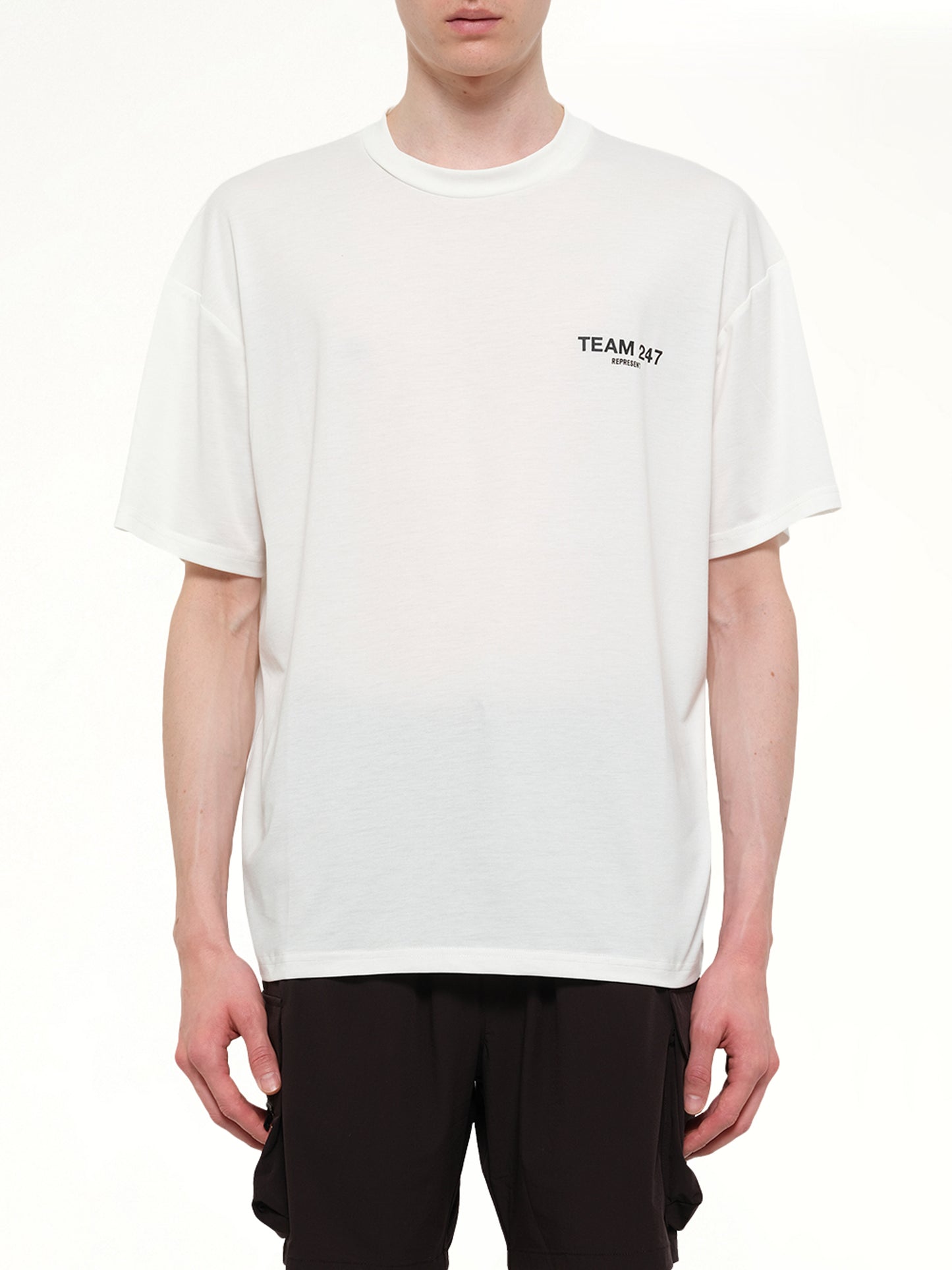 Team 247 Oversized T-Shirt in Flat White