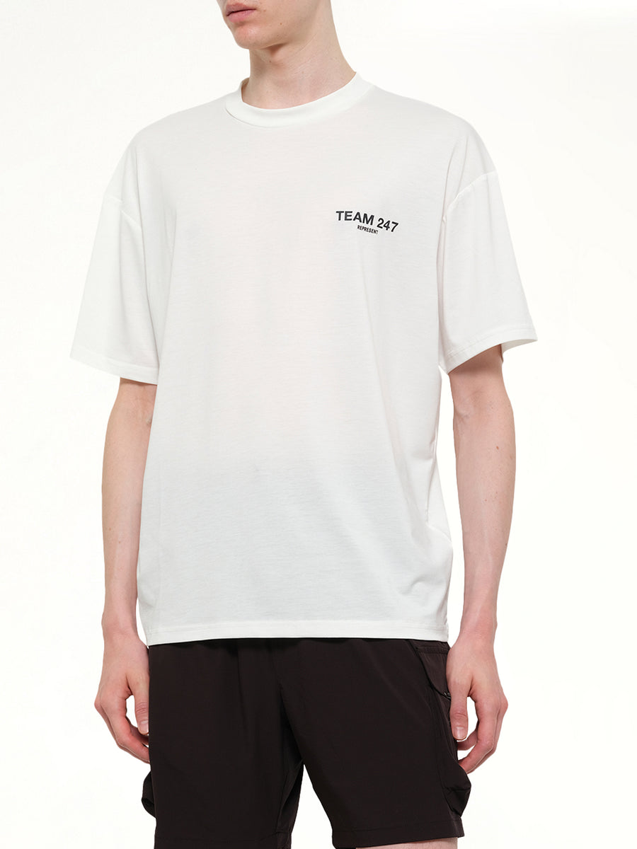 Team 247 Oversized T-Shirt in Flat White