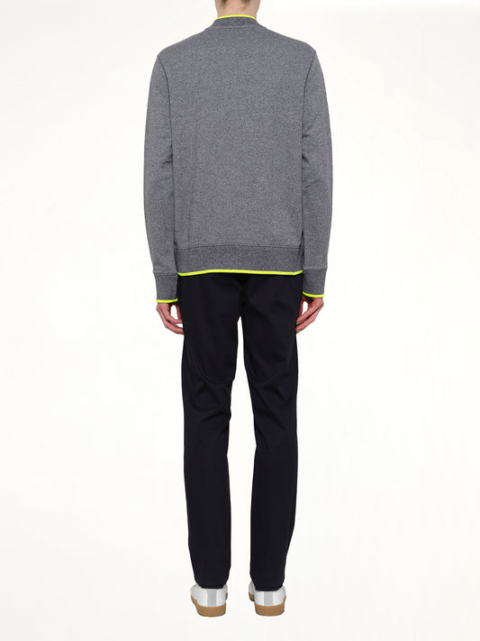 Tiger Zip Cardigan in Grey