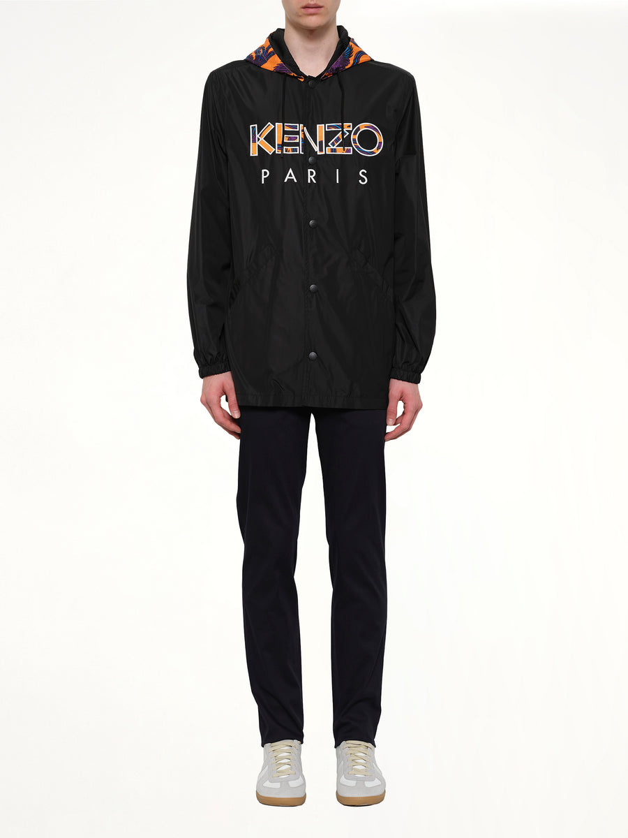 Logo Coach Jacket in Black