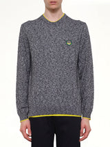Tiger Knit Sweatshirt in Anthracite