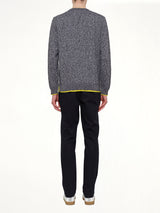 Tiger Knit Sweatshirt in Anthracite
