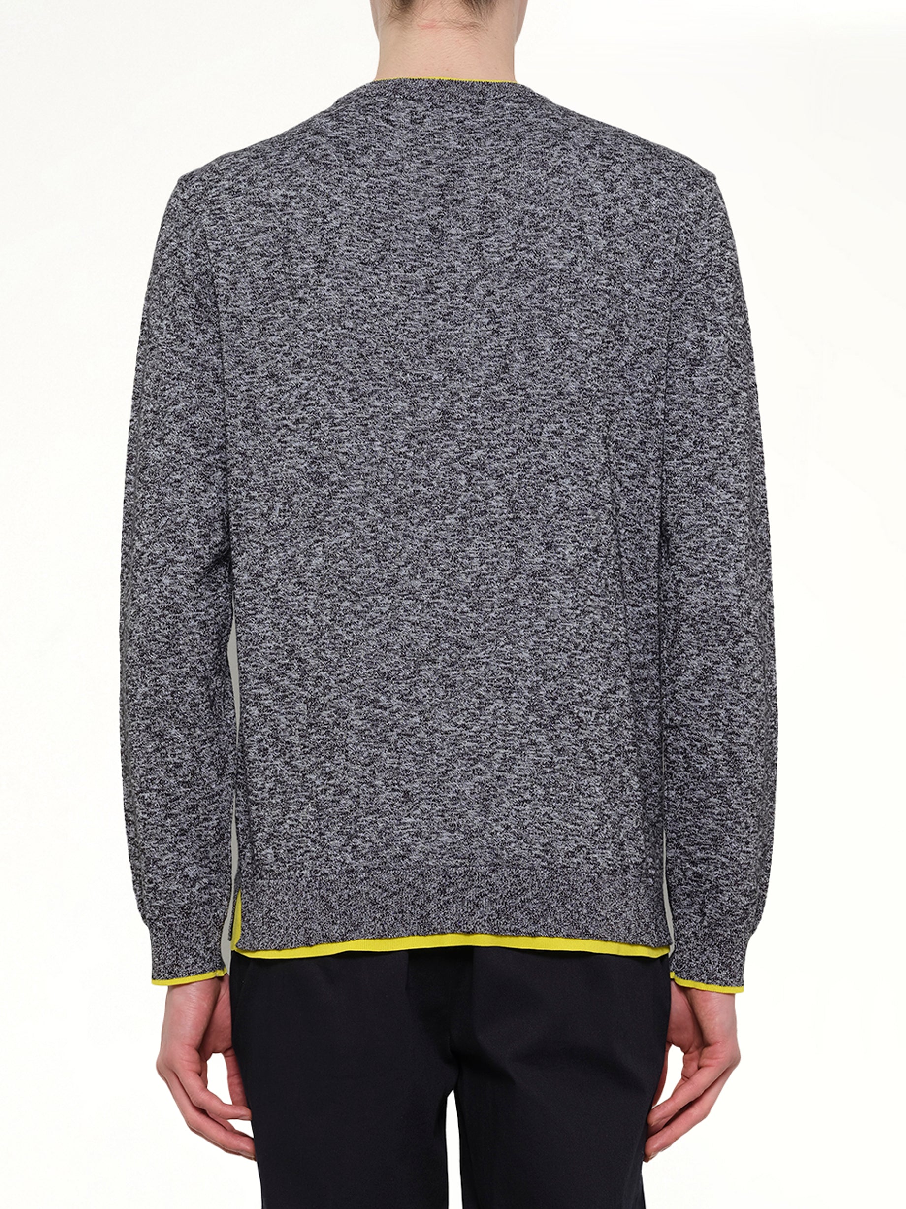 Tiger Knit Sweatshirt in Anthracite