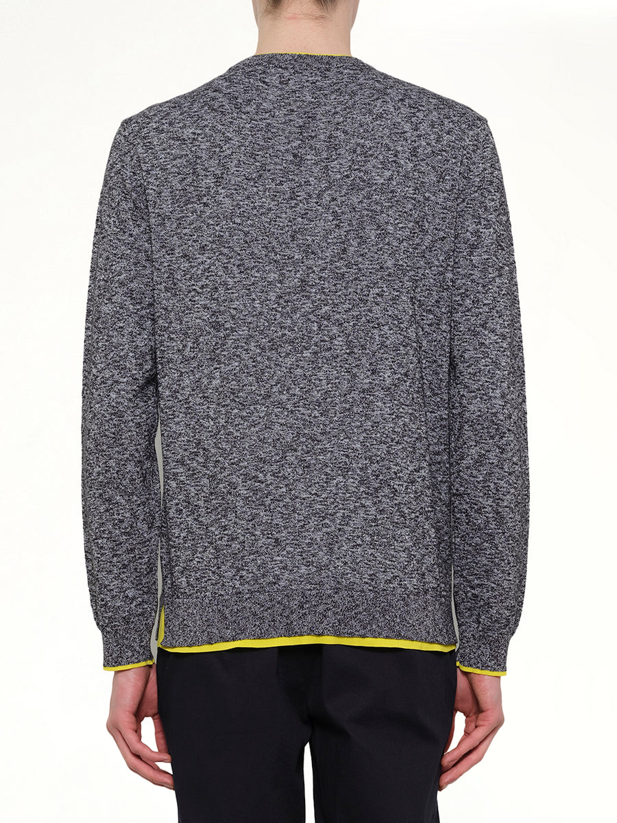 Tiger Knit Sweatshirt in Anthracite