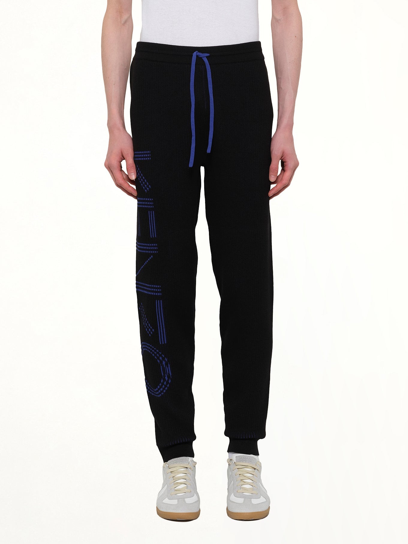 Knitted Track Pants in Black