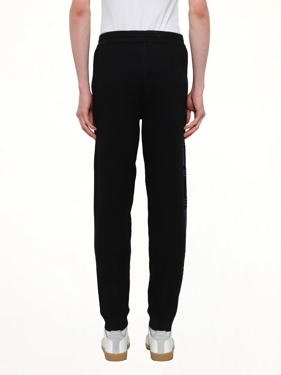 Knitted Track Pants in Black