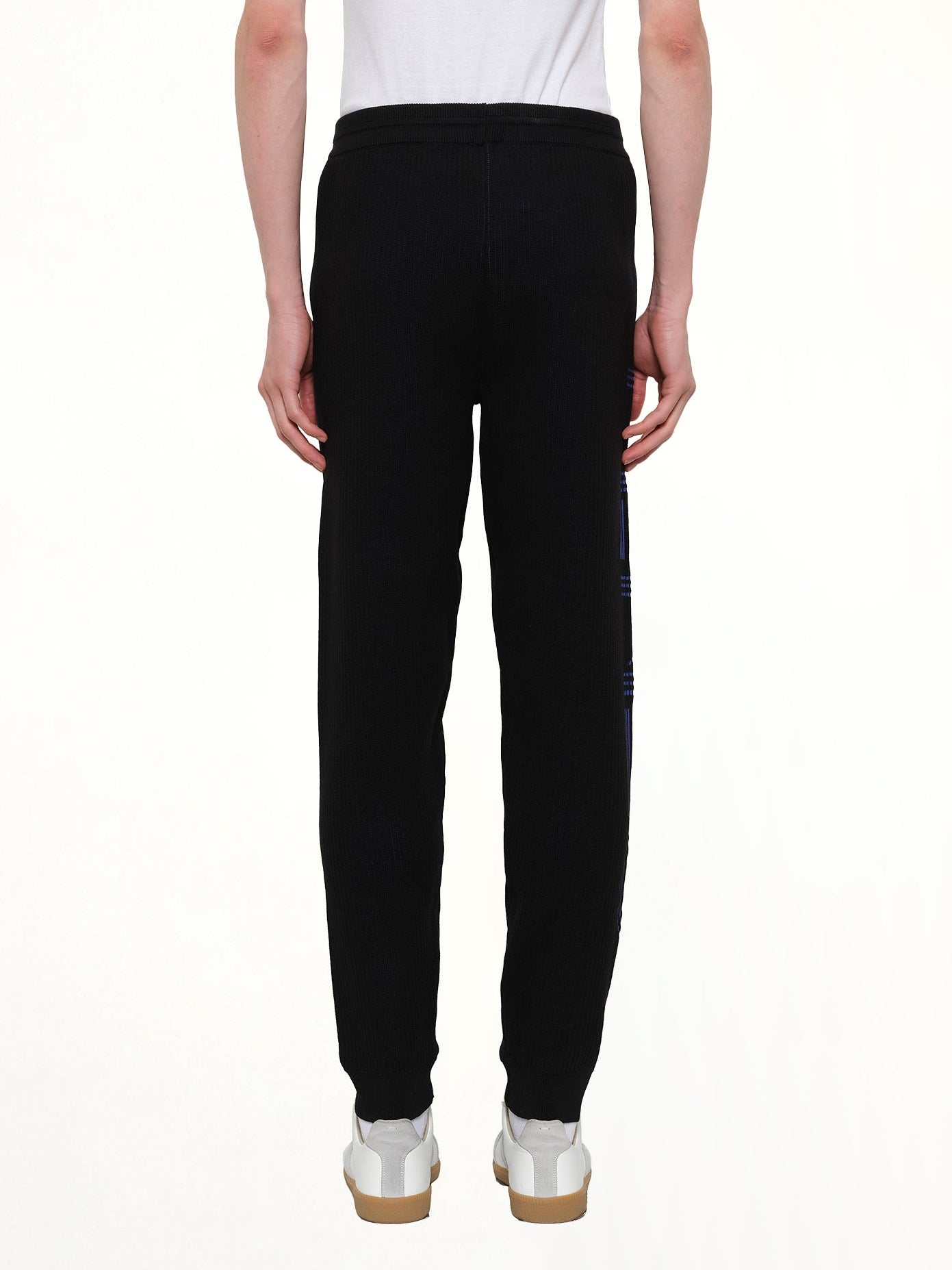 Knitted Track Pants in Black