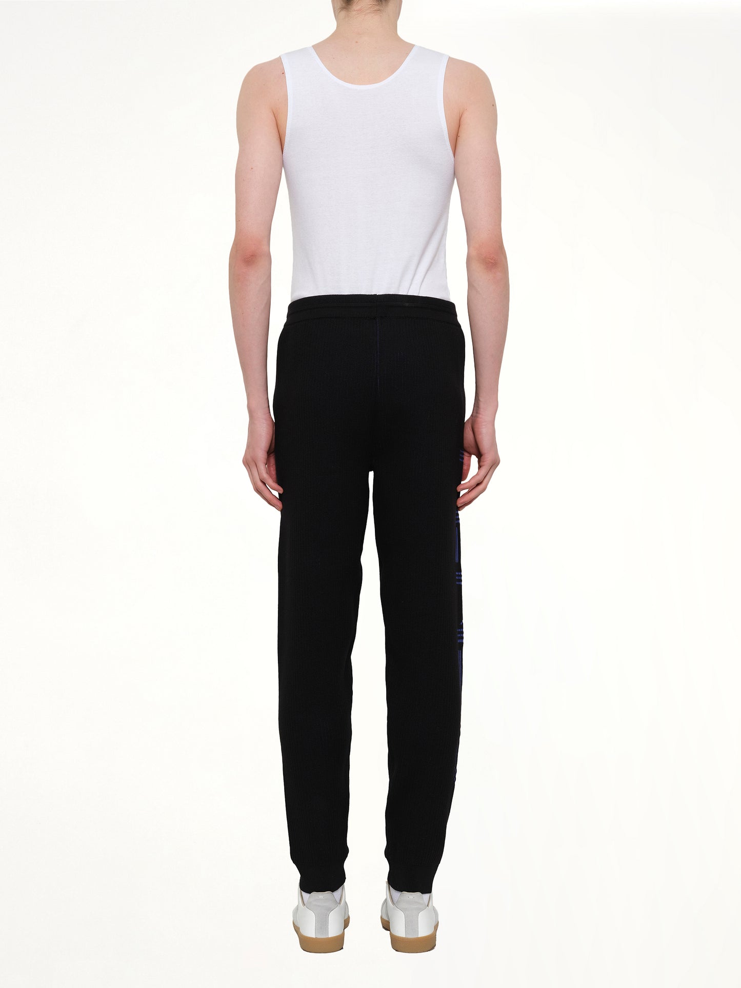 Knitted Track Pants in Black